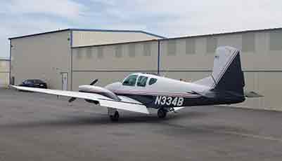 Beechcraft Travel Air BE95 multiengine airplane exterior 3 preview